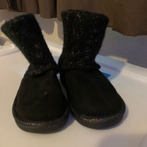 Jumping Beans Black Kids Slippers
